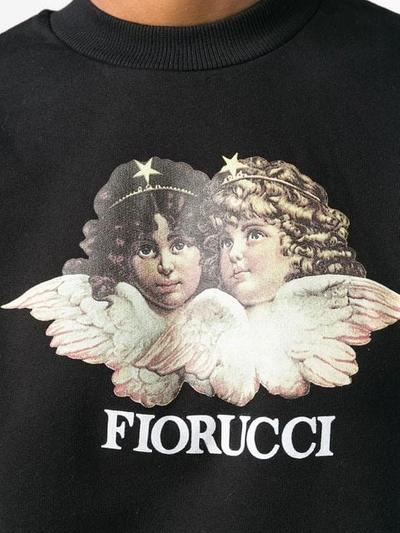 Shop Fiorucci Vintage Angels Sweatshirt In Black