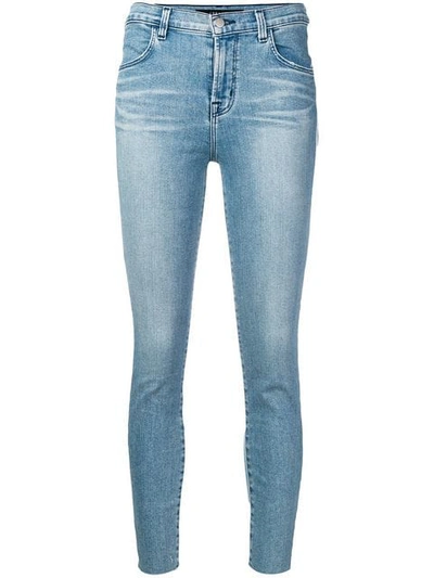 Shop J Brand Raw Alana Jeans In Blue