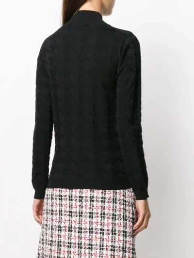 Shop Blumarine Turtleneck Jumper In Black