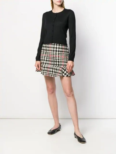 Shop Red Valentino Buttoned Cardigan In Black