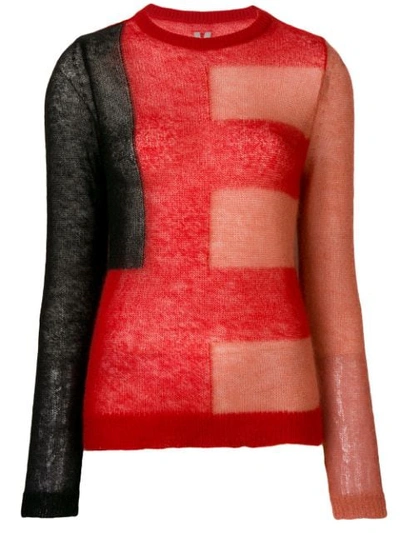 Shop Rick Owens Knitted Jumper In Red