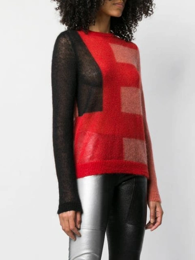 Shop Rick Owens Knitted Jumper In Red