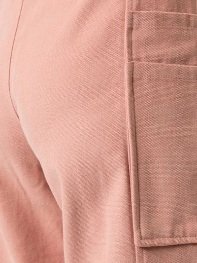 Shop Ader Error Straight Leg Trousers In Pink Pink