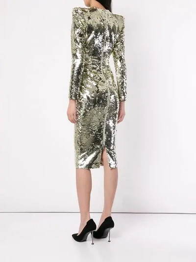 Shop Alex Perry Elisa Sequin Dress In Gold