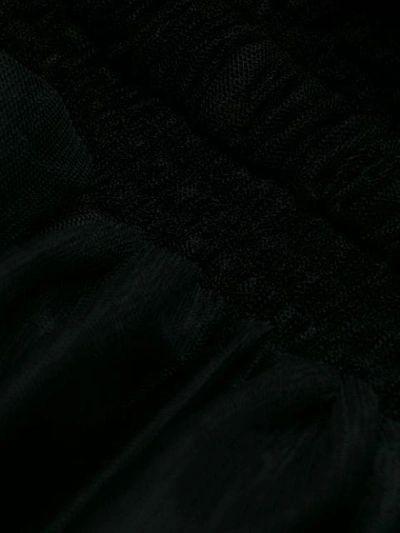 Shop Molly Goddard Ruffled Tulle Blouse In Black