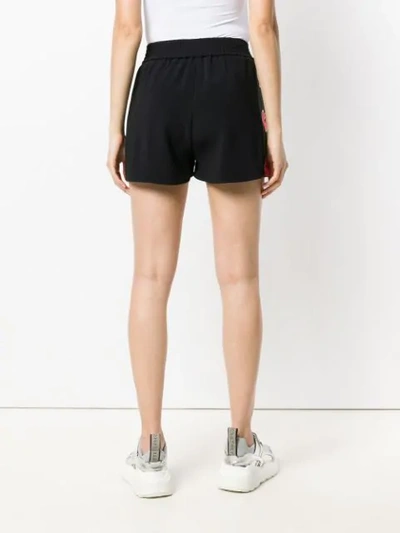 Shop Stella Mccartney Embroidered Cady Shorts In Black
