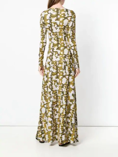 Shop Temperley London Nellie Printed Dress In Yellow
