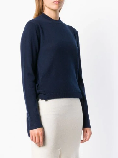 Cashmere In Love Stella Cropped Jumper In Blue