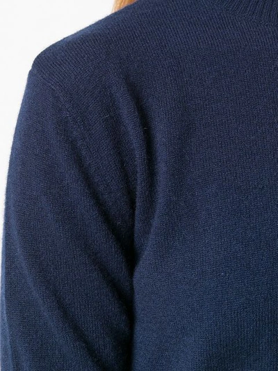 Cashmere In Love Stella Cropped Jumper In Blue