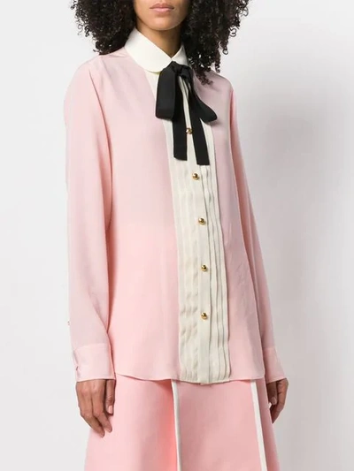 Shop Gucci Baby Rose Blouse In Pink