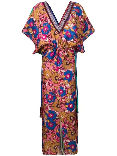 Shop Anjuna Ariella Printed Maxi Dress In Pink