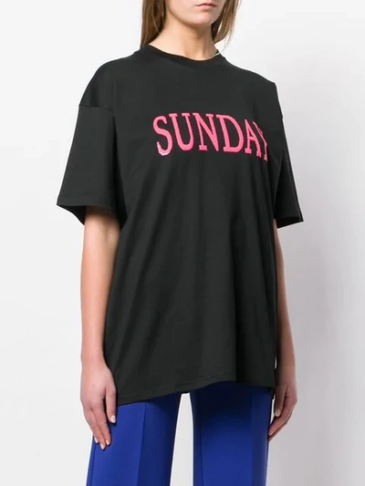 ALBERTA FERRETTI SUNDAY T-SHIRT - 黑色