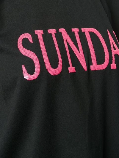 Shop Alberta Ferretti Sunday T-shirt In Black