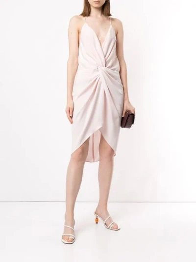 Shop Acler Jenkins Twist Dress In Pink