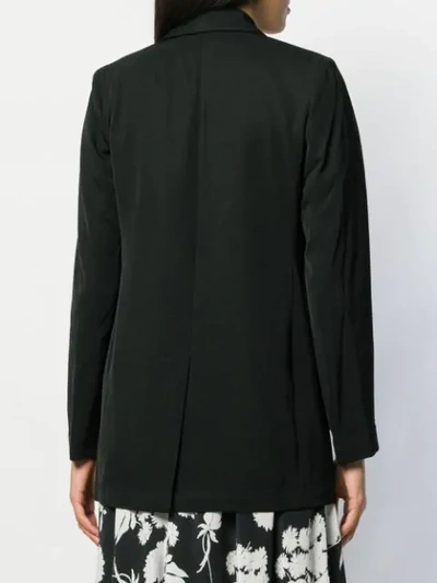 Shop Mcq By Alexander Mcqueen Double Breasted Blazer In Black