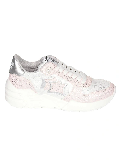 Shop Atlantic Stars Venus Sneakers In White/pink