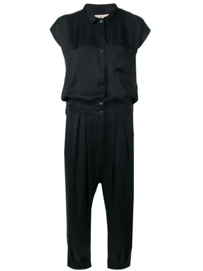 Shop Cotélac Button Jumpsuit - Black