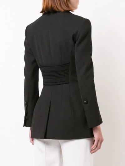 Shop Proenza Schouler Double Breasted Blazer In Black