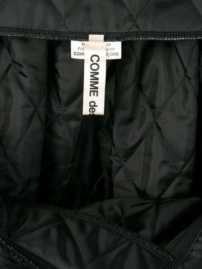 Pre-owned Comme Des Garçons Quilted A-line Skirt In Black