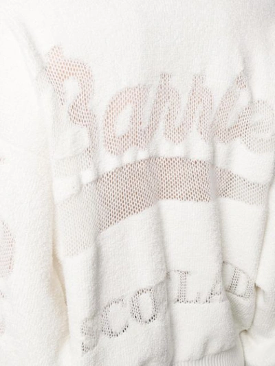 Shop Barrie Logo Embroidered Sweater In Neutrals