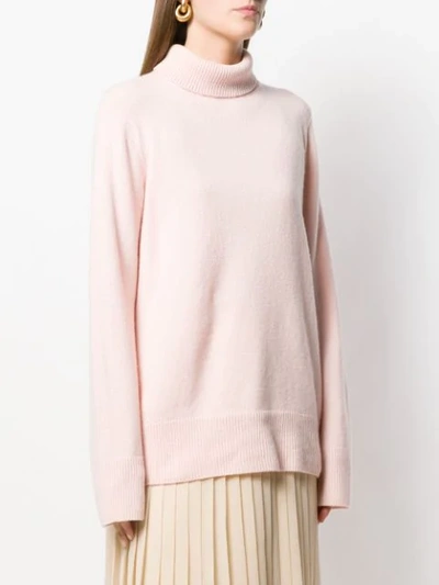 THE ROW ROLL NECK SWEATER - 粉色