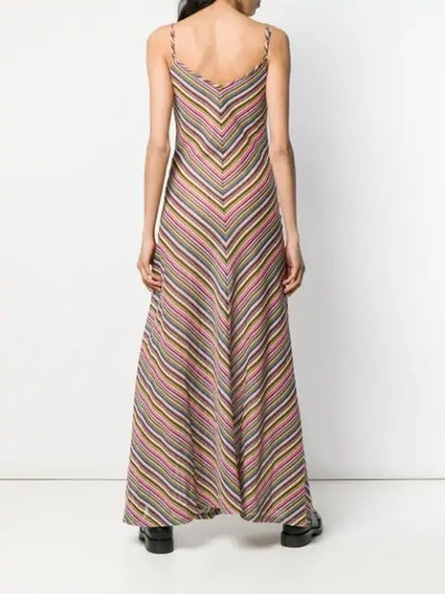 Shop Y/project Gathered Leg Striped Dress In Pink