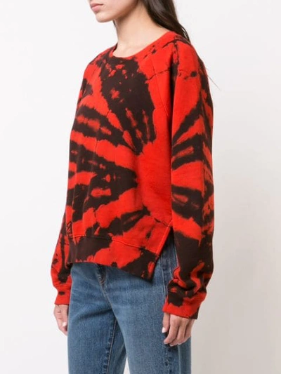 Shop Proenza Schouler Pswl Tie Dye Sweatshirt In Red