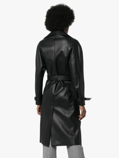 Shop Alexandre Vauthier Doppelreihiger Trenchcoat In Black