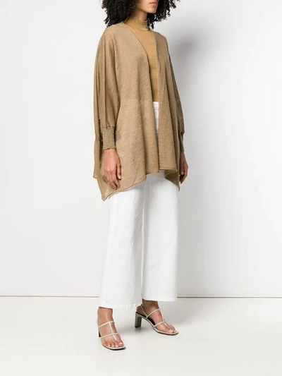 Shop Roberto Collina Fine Knit Cardigan In Neutrals