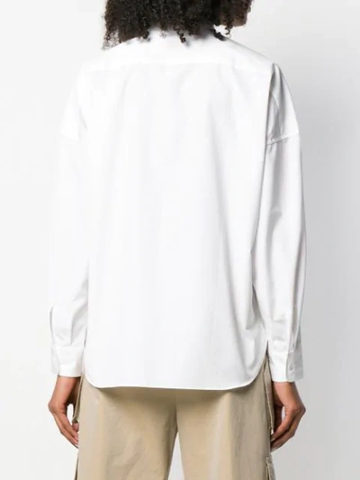 Shop Aspesi Oversized Classic Shirt In White