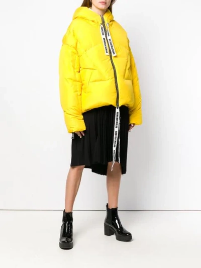 Shop Khrisjoy Zipped Padded Jacket - Farfetch In Yellow