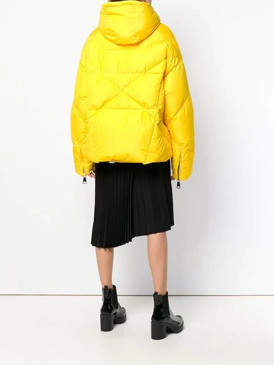 Shop Khrisjoy Zipped Padded Jacket - Farfetch In Yellow