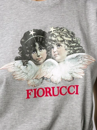 Shop Fiorucci Vintage Angels T-shirt In Grey