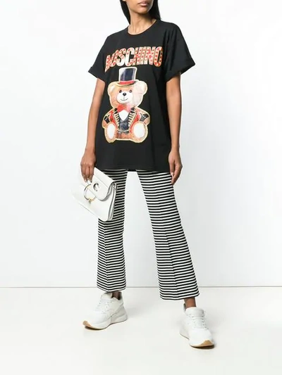 Shop Moschino Oversized Bear T In Black
