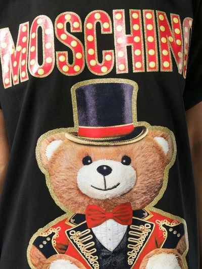 Shop Moschino Oversized Bear T In Black