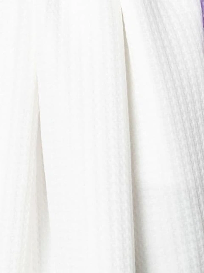 Shop Msgm Flared Midi Skirt In White