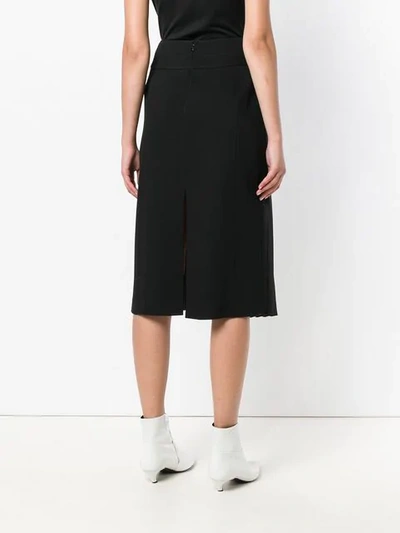 Shop Givenchy Mid-length Contrast Skirt In Black