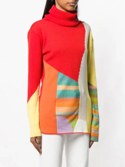 Shop Tsumori Chisato Colour Block Sweater In Red