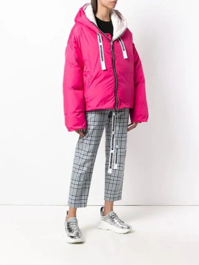 Shop Khrisjoy Joy Padded Jacket In Pink