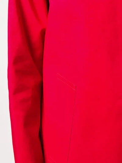 Shop Mackintosh Classic Slim-fit Trench Coat In Red
