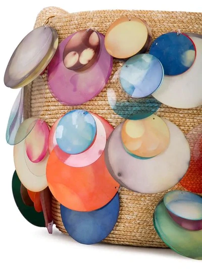 Shop Rosie Assoulin Schultertasche Mit Aquarell-scheiben In Multicolour