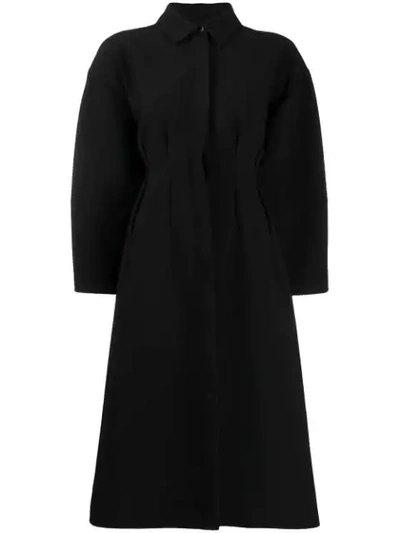 Shop Totême Oversized Dress In Black