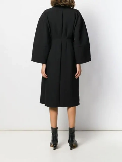 Shop Totême Oversized Dress In Black