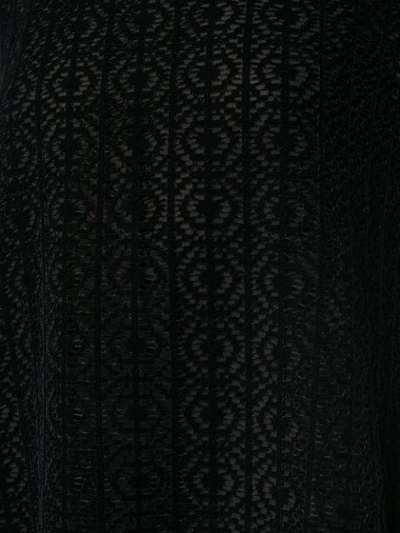 Shop Giamba Lace Flared Dress In Black