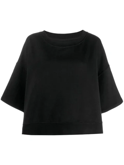 Shop Maison Margiela Knitted Jumper In 900  Black