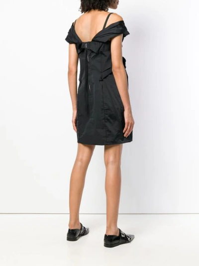 Shop Marc Jacobs Twist Knot Mini Dress In Black