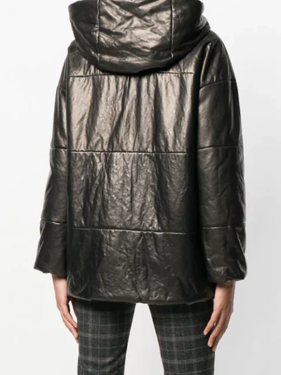 Shop Salvatore Santoro Oversized Padded Jacket In Black