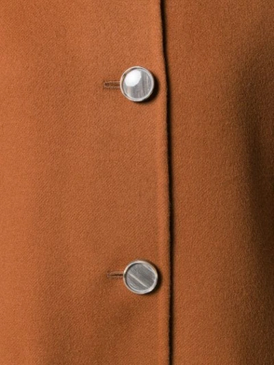 Shop Marni Dropped Shoulder Coat In Brown