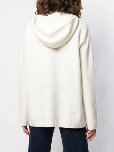 Shop Pringle Of Scotland Oversized Soft Hoodie In Neutrals