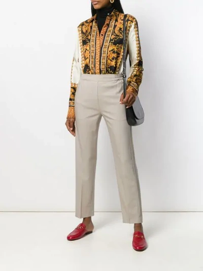 Shop Etro Formal Track Pants In Neutrals